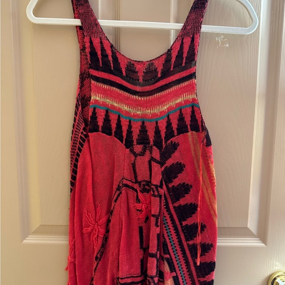 RED FREE PEOPLE KNIT TANK - Picture 2 of 3
